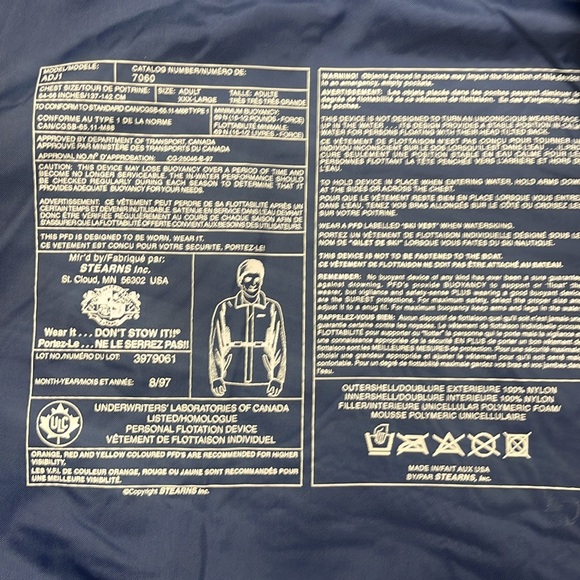 Stearns Floatation Jackets | XXL | XXXL | NWOT - Picture 10 of 12